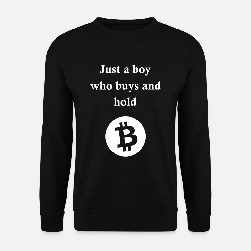 funny saying Bitcoin - Unisex Sweatshirt - black