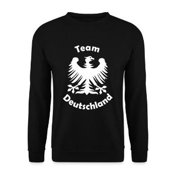 The home in Germany - Unisex Sweatshirt - black - Front - Alina (178cm) & Michal (187cm)