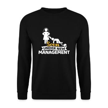 enterrement de vie de jeune fille - Sweat-shirt Unisexe - noir - Devant - Alina (178cm) & Michal (187cm)