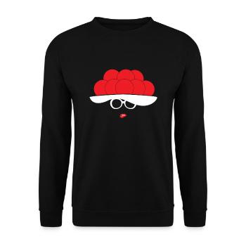 Schwarzwaldmädel Schwarzwald Bollenhut Gift - Unisex Sweatshirt - black - Front - Alina (178cm) & Michal (187cm)