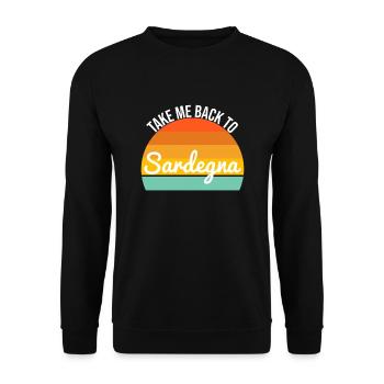 Sardaigne Sardaigne Italie Italia Cadeau Vacances - Sweat-shirt Unisexe - noir - Devant - Alina (178cm) & Michal (187cm)