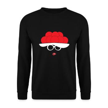 Black Forest Girl Black Forest Bollenhut Gift - Unisex Sweatshirt - black - Front - Alina (178cm) & Michal (187cm)