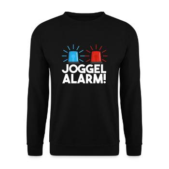 Joggel Alarm Saarland Saarbrücken Saarländer - Unisex Pullover - Schwarz - Vorne - Alina (178cm) & Michal (187cm)