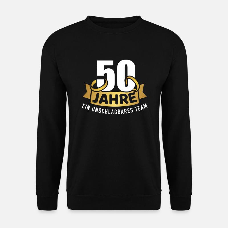 Goldene Hochzeit - Unisex Pullover - Schwarz