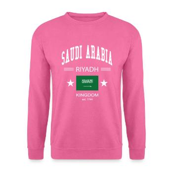Saudi Arabien - Unisex Pullover - Pink - Vorne