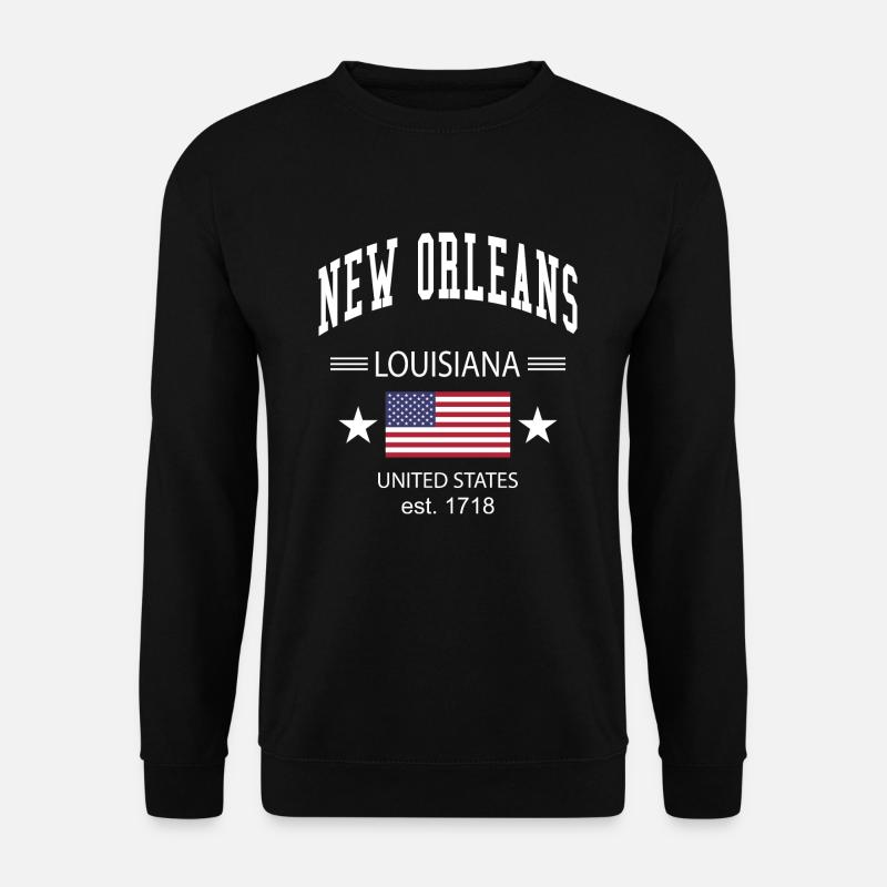 New Orleans - Unisex Pullover - Schwarz