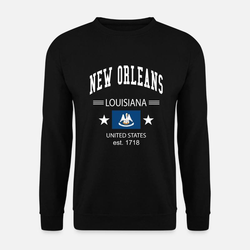 New Orleans - Unisex Pullover - Schwarz