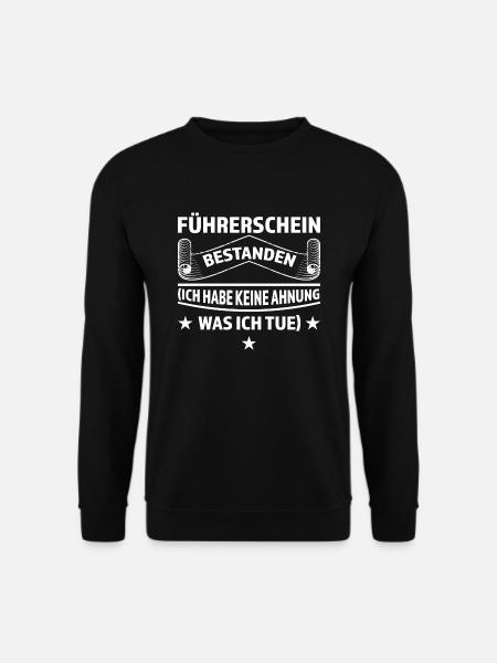 Führerschein Prüfung Führerscheinprüfung Geschenk - Unisex Pullover - Schwarz
