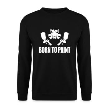 Lackierer - Unisex Pullover - Schwarz - Vorne - Alina (178cm) & Michal (187cm)