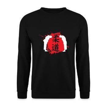 Judo japonais - Sweat-shirt Unisexe - noir - Devant - Alina (178cm) & Michal (187cm)