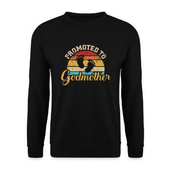 Patentante - Unisex Pullover - Schwarz - Vorne - Alina (178cm) & Michal (187cm)