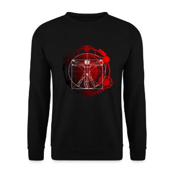 Symbole cercle de la vie - Sweat-shirt Unisexe - noir - Devant - Alina (178cm) & Michal (187cm)
