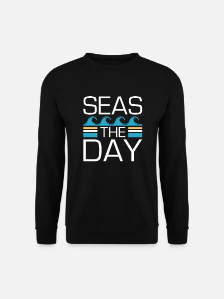 Seas The Day - Unisex Sweatshirt - black
