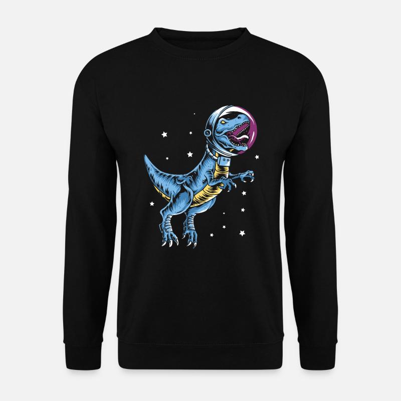 Space T-Rex Astronaut - Unisex Sweatshirt - black