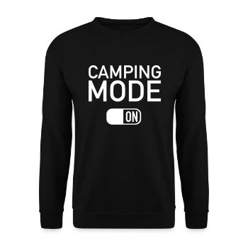 Camping - Unisex Pullover - Schwarz - Vorne - Alina (178cm) & Michal (187cm)
