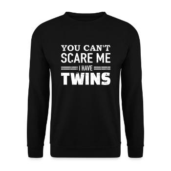 jumeaux - Sweat-shirt Unisexe - noir - Devant - Alina (178cm) & Michal (187cm)