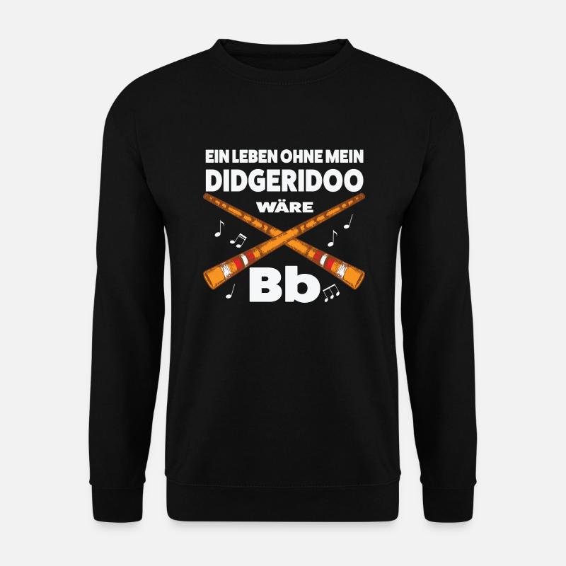 Didgeridoo Musiker Didgeridoo-Spieler Geschenk - Unisex Pullover - Schwarz