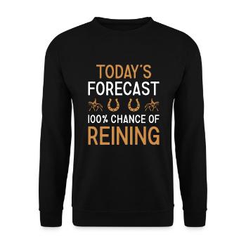 Reiner Today's Forecast Reining - Unisex Sweatshirt - black - Front - Alina (178cm) & Michal (187cm)