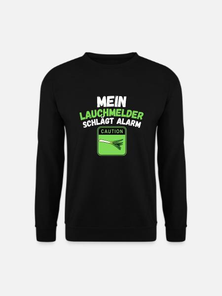 lauch lustig Lauchmelder T-shirt Geschenk lauchig - Unisex Pullover - Schwarz