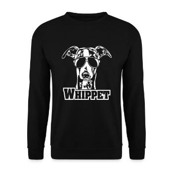 WHIPPET cool - Unisex Pullover - Schwarz - Vorne - Alina (178cm) & Michal (187cm)
