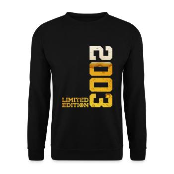 23E ANNIVERSAIRE BIÈRE 2003 - Sweat-shirt Unisexe - noir - Devant - Alina (178cm) & Michal (187cm)