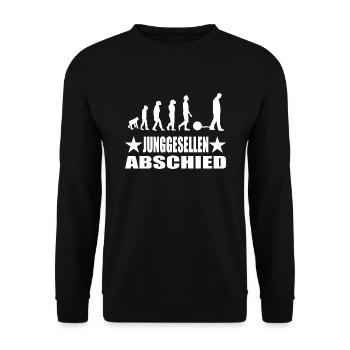 Junggesellenabschied - Unisex Pullover - Schwarz - Vorne - Alina (178cm) & Michal (187cm)