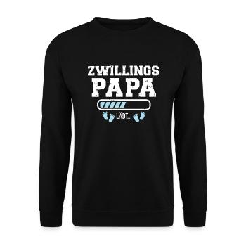 Zwillinge - Unisex Pullover - Schwarz - Vorne - Alina (178cm) & Michal (187cm)