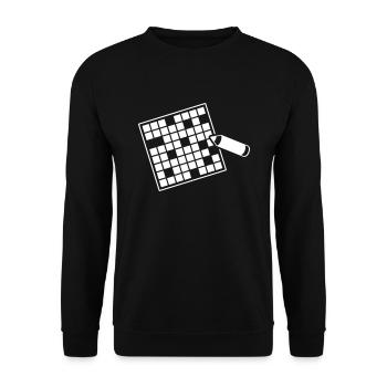 Mots croisés - Sweat-shirt Unisexe - noir - Devant - Alina (178cm) & Michal (187cm)