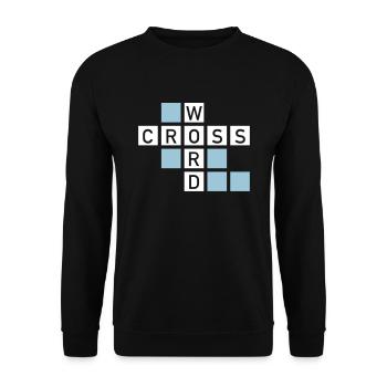 Mots croisés - Sweat-shirt Unisexe - noir - Devant - Alina (178cm) & Michal (187cm)