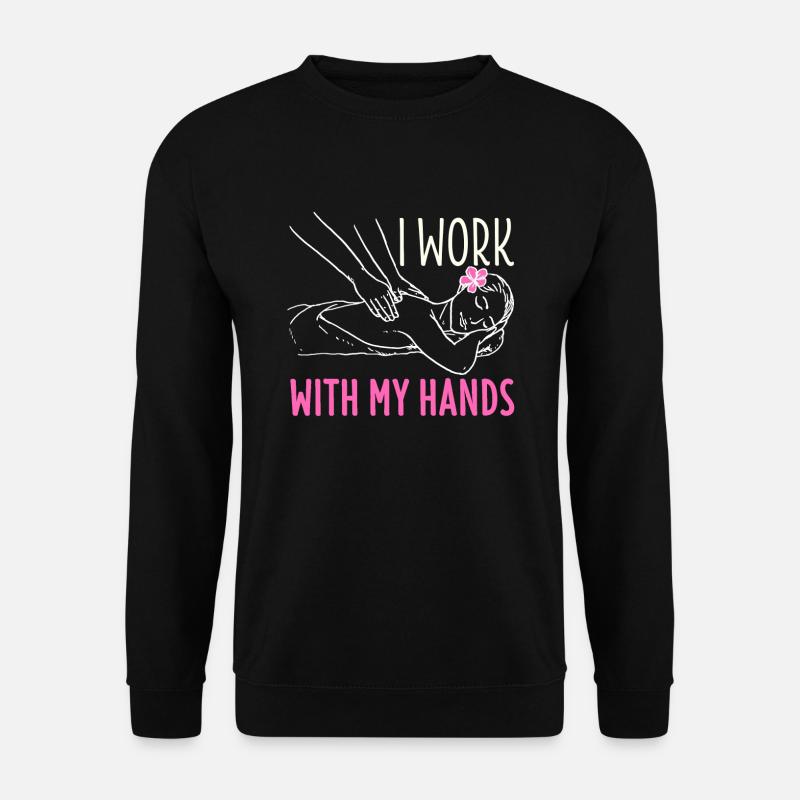 Massage Therapie Shirt Physiotherapeut Geschenk - Unisex Pullover - Schwarz