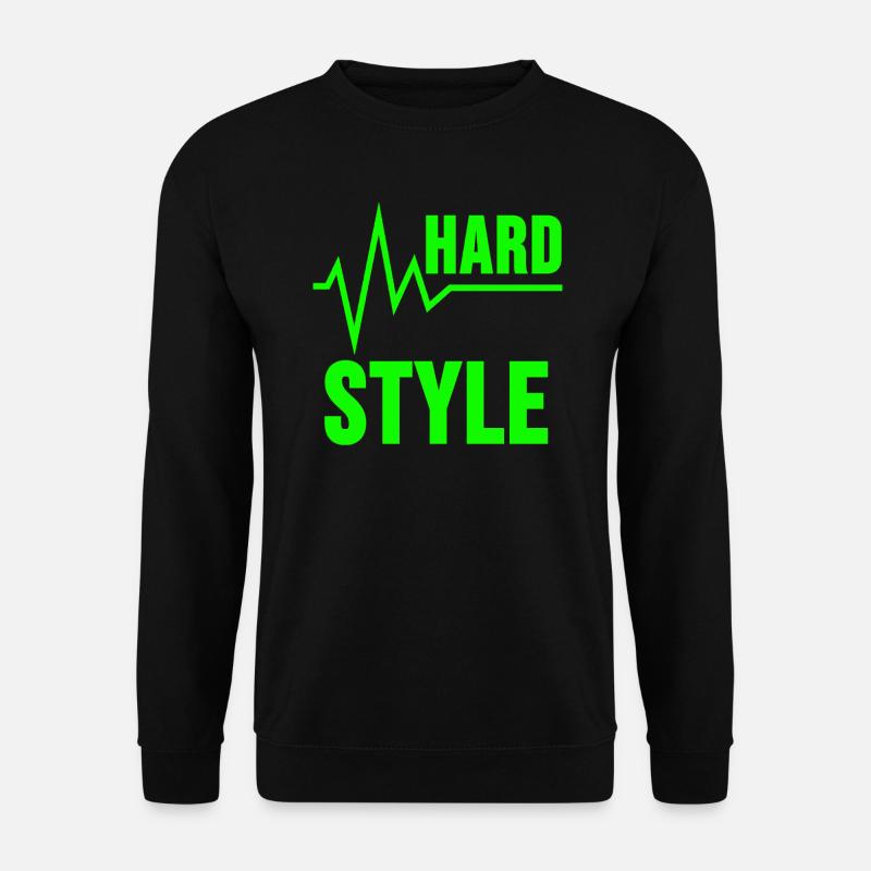 Hardstyle Shirt Hard Style Festival Raver Geschenk - Unisex Pullover - Schwarz
