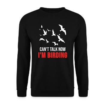 Volée d'oiseaux d'oiseaux aquatiques - Sweat-shirt Unisexe - noir - Devant - Alina (178cm) & Michal (187cm)