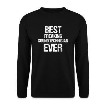 Technicien Son Mixeur Meilleur Cadeau - Sweat-shirt Unisexe - noir - Devant - Alina (178cm) & Michal (187cm)