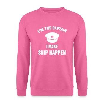 Boot Yacht Segelschiff Segelsport Geschenk - Unisex Pullover - Pink - Vorne