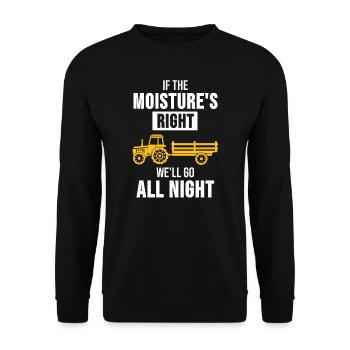 Traktor Trekker Bauer Landwirt Freches Geschenk - Unisex Pullover - Schwarz - Vorne - Alina (178cm) & Michal (187cm)