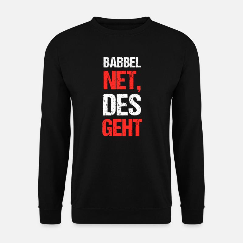 Hessen Hessisch Frankfurt am Main Dialekt Geschenk - Unisex Pullover - Schwarz