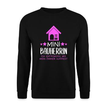 Maître d’ouvrage Chef d’ouvrage Fête de référence Cadeau drôle - Sweat-shirt Unisexe - noir - Devant - Alina (178cm) & Michal (187cm)