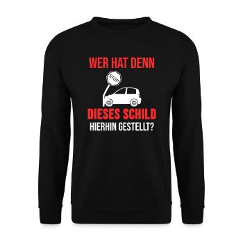 Driver's license passed Adult Car Gift - Unisex Sweatshirt - black - Front - Alina (178cm) & Michal (187cm)