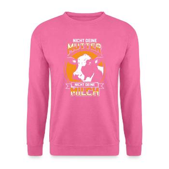 Vegan Veganerin Kuh Veganer Kühe Moral Geschenk - Unisex Pullover - Pink - Vorne