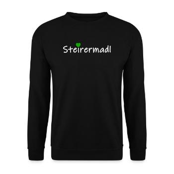 Steirerin Steier Steiermark Steirermadl Geschenk - Unisex Pullover - Schwarz - Vorne - Alina (178cm) & Michal (187cm)