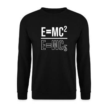 Emc2 Physics Phyic Professors Gift Student - Sweat-shirt Unisexe - noir - Devant - Alina (178cm) & Michal (187cm)