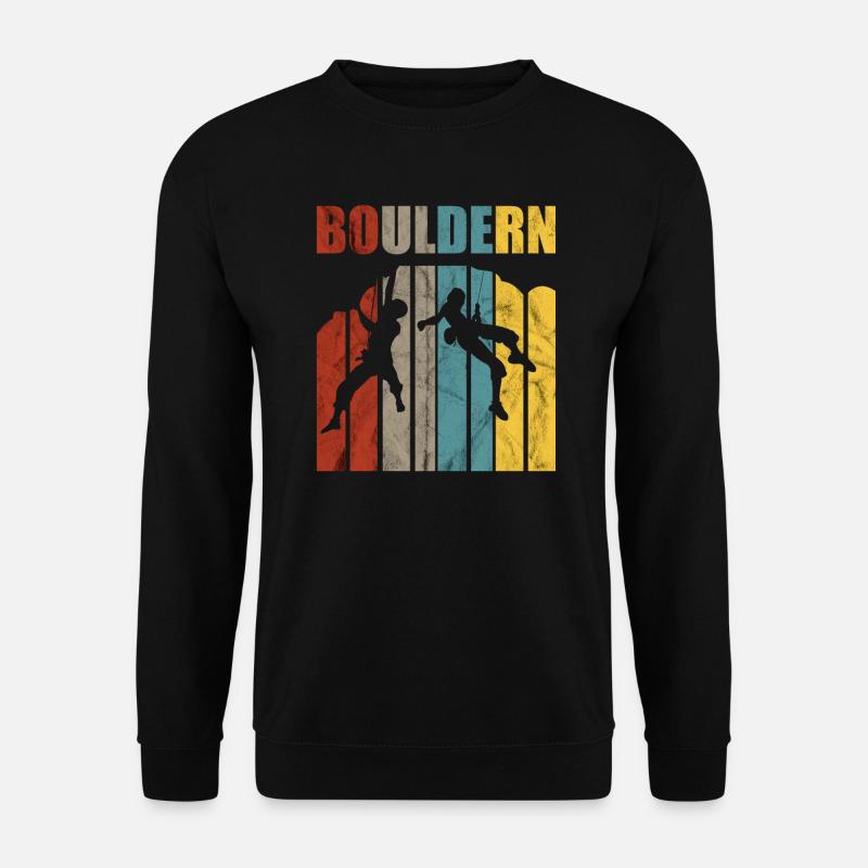 Bouldering fun cadeau de grimpeur fun boulderer - Sweat-shirt Unisexe - noir