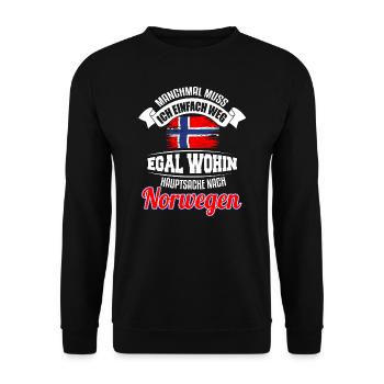 Angel Tour 2020 Norvège Pêcheurs Cadeau - Sweat-shirt Unisexe - noir - Devant - Alina (178cm) & Michal (187cm)