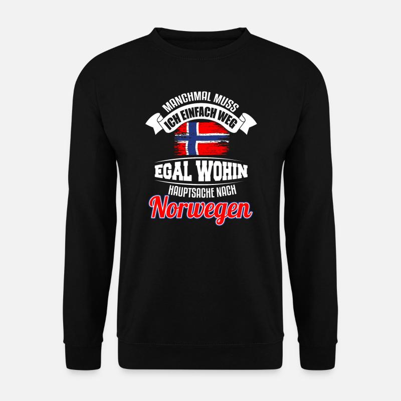 Angel Tour 2020 Norwegen Angler Fischer Geschenk - Unisex Pullover - Schwarz