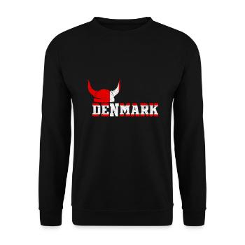 Denmark Vikings - Unisex Sweatshirt - black - Front - Alina (178cm) & Michal (187cm)
