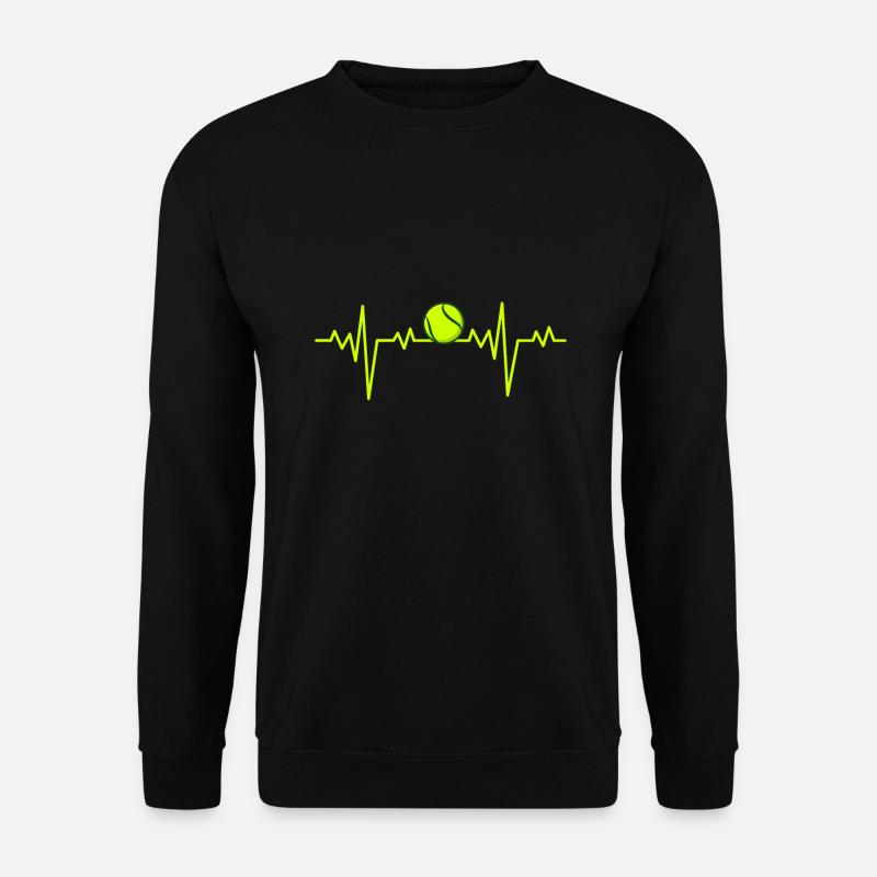Tennis Herzschlag - Unisex Pullover - Schwarz