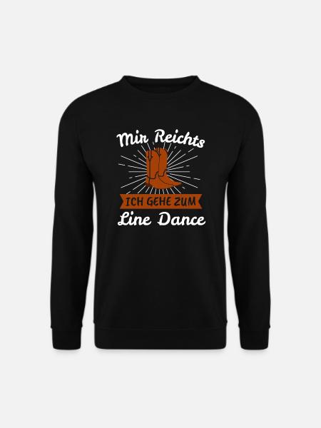 Line Dance Linedance Linedancing Western Geschenk - Unisex Pullover - Schwarz