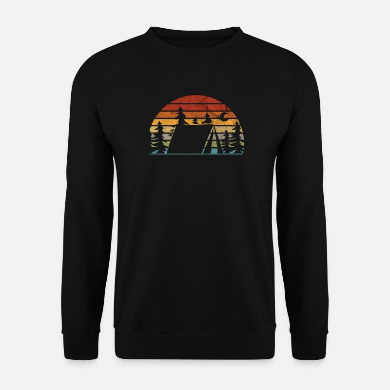 Pfadfinder Camping Zelten Zelt Wandern Geschenk - Unisex Pullover - Schwarz