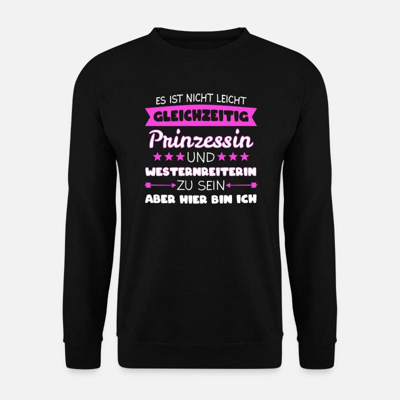 Westernreiten Westernreiter Pferd Western Geschenk - Unisex Pullover - Schwarz