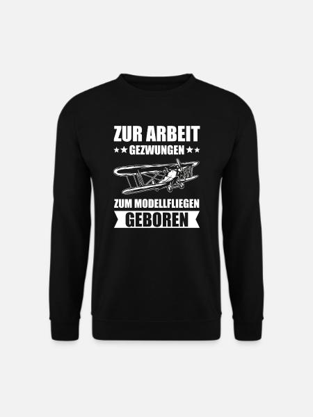 Modellflug Modellbau Modellbauer Flieger Geschenk - Unisex Pullover - Schwarz